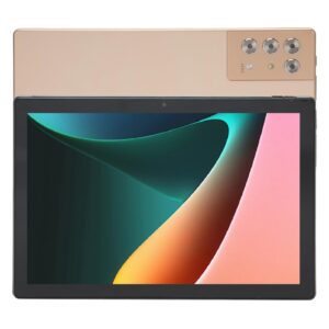 luqeeg tablet, 100 to 240v 2.4g 5g wifi front rear camera 8gb ram 256gb rom 10.1in tablet for work school (us plug)