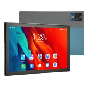 luqeeg tablet, 8 core cpu 5g wifi blue 100-240v fhd tablet night reading mode for travel (us plug)