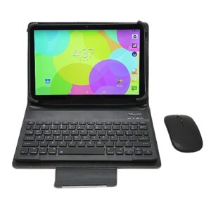 luqeeg office tablet, game tablet octa core cpu 10.1 inch lcd with mouse and keyboard (us plug)