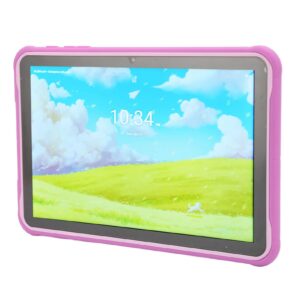 luqeeg children tablet, scratch resistant 2mp 8mp dual camera 10 inch hd ips screen kids tablet for android 10 for study (us plug)