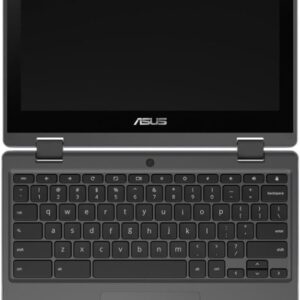 ASUS Flip CR1 11.6" HD Touchscreen Rugged Convertible 2 in 1 Chromebook, Intel Celeron N5100 Quad-Core, 1.10 GHz, 8 GB RAM, 32 GB eMMC + 128GB Memory Card, Dark Gray, Chrome OS + Accessories