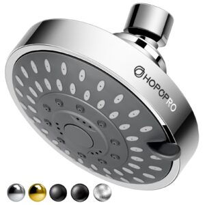 hopopro nbc news recommended 5 modes high pressure shower head 4.1 inch high flow fixed showerheads bathroom showerhead for luxury shower experience even at low water pressure