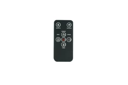 Hotsmtbang Replacement Remote Control for Antarctic Star FH-3001LA RFH-3601LA RFH-4001LA RFH-4201LA LED 3D Electric Infrared Fireplace Space Heater