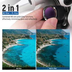 NEEWER ND/PL Filter Set Compatible with DJI Mini 4 Pro, 6 Pack UV CPL ND8/PL ND16/PL ND32/PL ND64/PL Polarizer Neutral Density Drone Lens Accessories, Multi Coated HD Optical Glass/Aluminum Frame