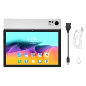 Luqeeg Tablet Computer, 3200x1440 8800mAh 10.1 Inch HD Tablet Octa Core Tab M10 Research 11 (White)