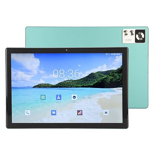 2 in 1 Tablet, Octa Core CPU 8GB 256GB Memory Gaming Tablet 10.1 Inch LCD 8MP 16MP Camera for Travel (US Plug)