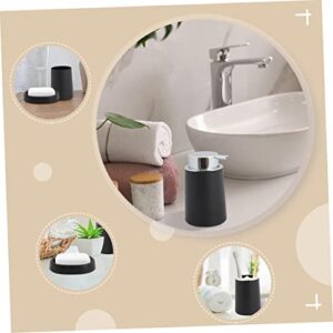 Alipis 3 Sets Bathroom Set Bath Accessories Makeup Accessories soap Lotion Dispenser Tumbler rinsing Cup soap Dish Holder Toilet Parts Bathroom Soap Tray Plastic Lotion Bottle Household