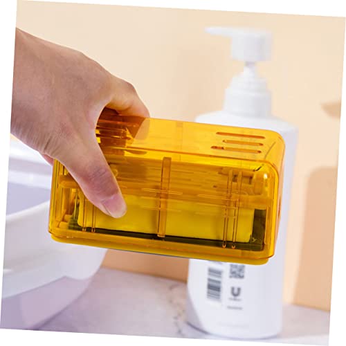 Alipis Box foaming soap case foaming soap Container Soap Tray Soap Dispenser with Sawtooth Roller Soap Roller Dispenser foaming soap Dispenser Clothes Container saponins 2 in 1 Travel pp