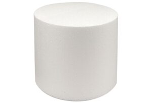 o'creme polystyrene dummy cake decorating display for baked goods bakery supplies round shape (4” diameter x 4” high)