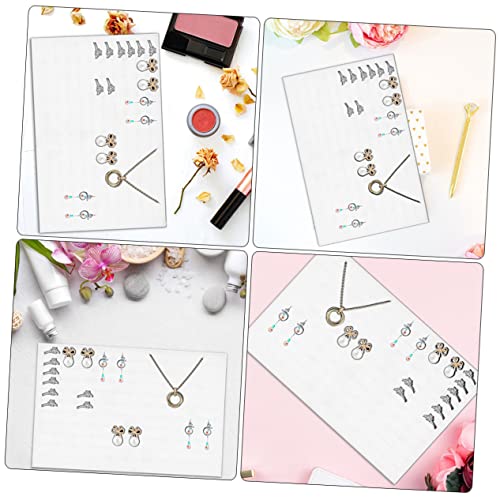 Alipis 30 pcs jewelry box pad ring foam insert ring insert trays earrings showcase trays showcase display trays ear stud pad drawer tray ring display pad sponge white mosaic ring holder