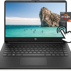 HP 2023 Newest 14" HD Touchscreen Micro-Edge Laptop Computer, AMD Ryzen 3 5300U 4-Core Processor, 16GB RAM, 1TB PCIe SSD, AMD Radeon Graphics, WiFi, Bluetooth, Webcam, Up to 10 Hours, Windows 11 S