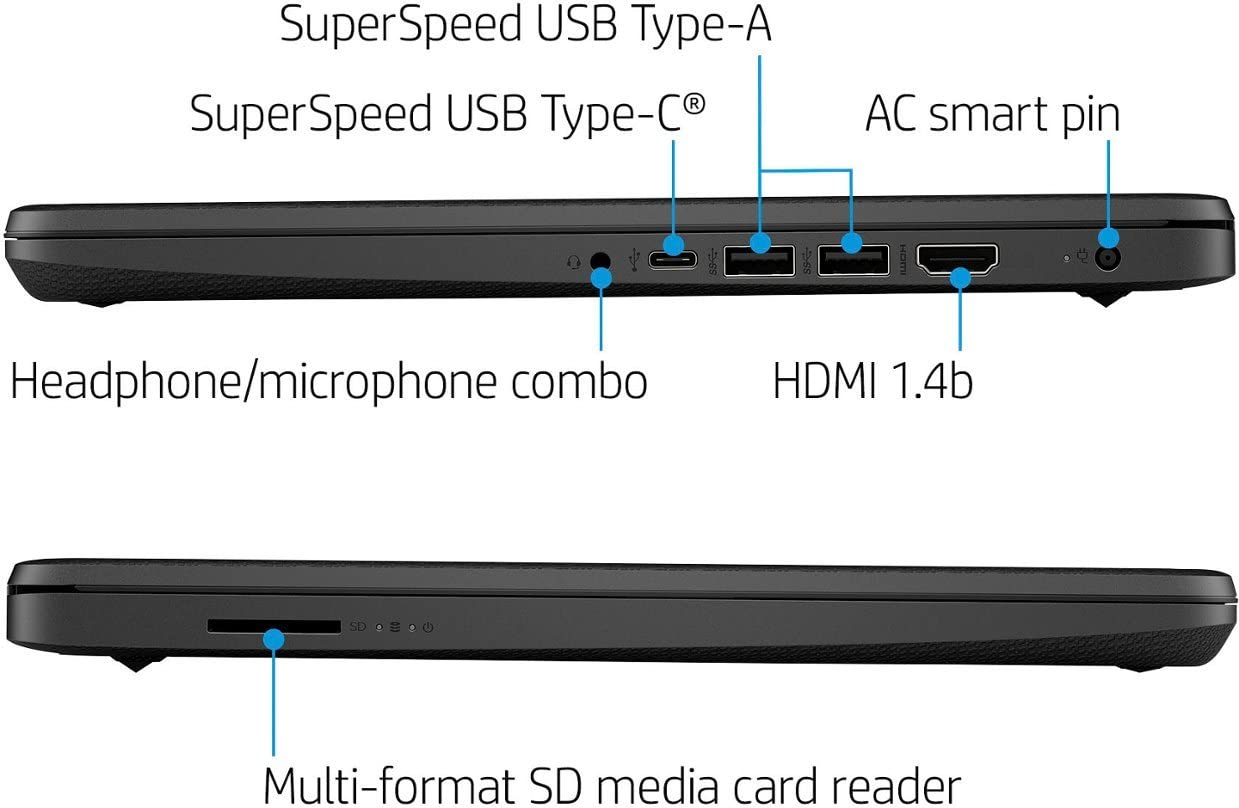 HP 2023 Newest 14" HD Touchscreen Micro-Edge Laptop Computer, AMD Ryzen 3 5300U 4-Core Processor, 16GB RAM, 1TB PCIe SSD, AMD Radeon Graphics, WiFi, Bluetooth, Webcam, Up to 10 Hours, Windows 11 S