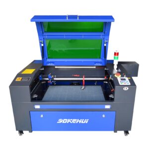 sdkehui 100w co2 laser cutter engraver, laser engraving machine,compatible with lightburn 28x20in 700x500mm autolift bed, autofocus,laser cutting machine for wood acrylic more