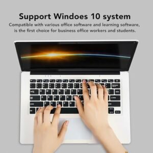 Yunseity 14.1 Inch IPS Screen Laptop, 2GB RAM 32GB SSD, Portable Business Laptop for Win 10 (US Plug)