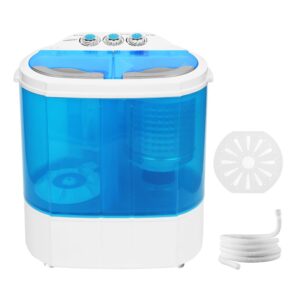 portable washer mini washing machine 13lbs twin tub portable clothes washing machines for laundry, dorms, college, rv, camping