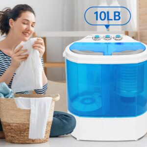 Portable Washer Mini Washing Machine 13lbs Twin Tub Portable Clothes Washing Machines for Laundry, Dorms, College, RV, Camping