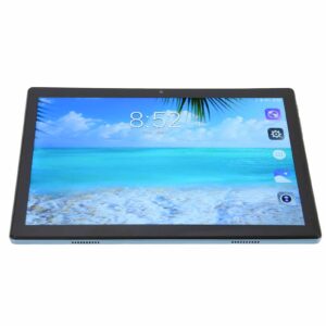 luqeeg hd tablet, us plug 100‑240v 6gb ram 128gb rom 8 core cpu 10.1 inch tablet dual speakers 10 (blue)