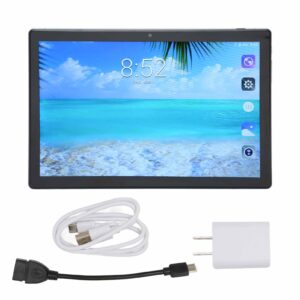 Luqeeg HD Tablet, US Plug 100‑240V 6GB RAM 128GB ROM 8 Core CPU 10.1 Inch Tablet Dual Speakers 10 (Blue)