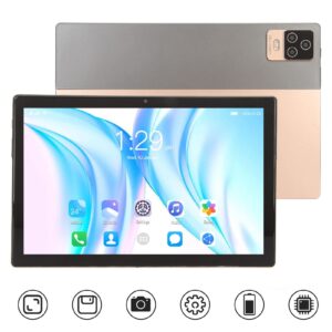 Luqeeg 10.1 Inch Tablet, 8GB RAM 256GB ROM 100-240V Support Fast Charging 8 Core CPU FHD Tablet 5G WiFi for Reading for Android 12 (US Plug)