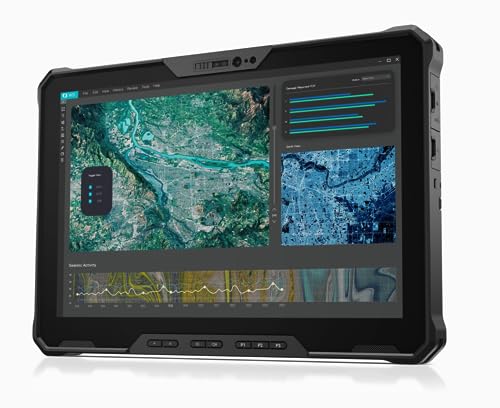 Dell Extreme 7230 Rugged Tablet Computer, 12-Inch, Black, Windows 11 Pro