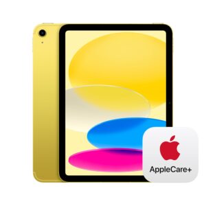 apple ipad (10th generation) wi-fi + cellular 256gb - yellow with applecare+ (2 years)