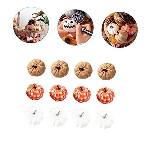 IMIKEYA 36 Pcs Thanksgiving Pumpkin Foam Pumpkins Fall Decorations Halloween Pumpkins Party Decor Halloween Layout Decor Simulation Pumpkin Ornament Fake Decoration Lattice Rope