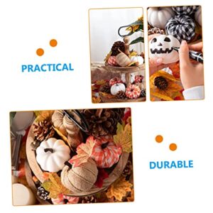 IMIKEYA 36 Pcs Thanksgiving Pumpkin Foam Pumpkins Fall Decorations Halloween Pumpkins Party Decor Halloween Layout Decor Simulation Pumpkin Ornament Fake Decoration Lattice Rope