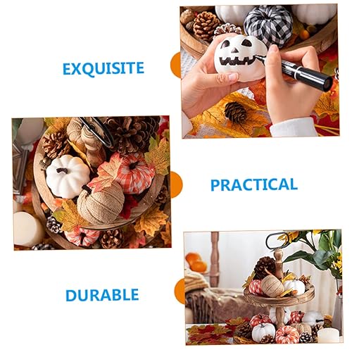 IMIKEYA 36 Pcs Thanksgiving Pumpkin Foam Pumpkins Fall Decorations Halloween Pumpkins Party Decor Halloween Layout Decor Simulation Pumpkin Ornament Fake Decoration Lattice Rope