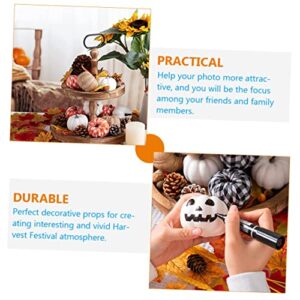 IMIKEYA 36 Pcs Thanksgiving Pumpkin Foam Pumpkins Fall Decorations Halloween Pumpkins Party Decor Halloween Layout Decor Simulation Pumpkin Ornament Fake Decoration Lattice Rope