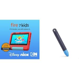 fire 7 kids tablet (16gb, red) + kids stylus