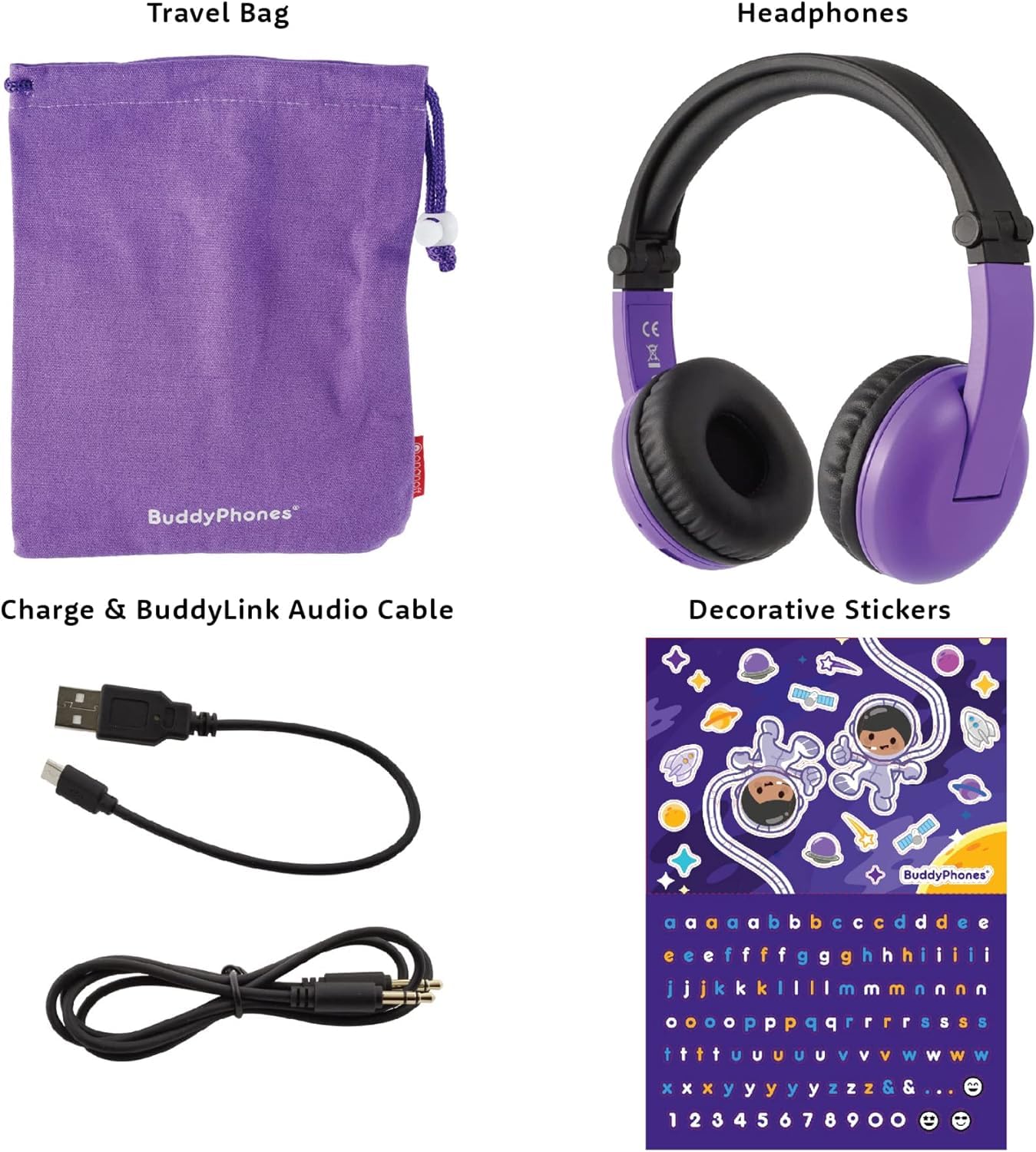 Kids Tablet Bundle: Includes Amazon Fire HD 8 Kids tablet |32 GB | Disney Princess & Made for Amazon, Kids Bluetooth Headset Ages (3-7) | Purple