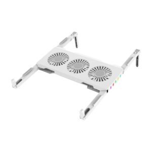 mikikit cooling base laptop stand holder laptop ventilated support computer mount usb laptop cooler led laptop stand cooler laptop led stand laptop cooler stand white cooling pad air abs