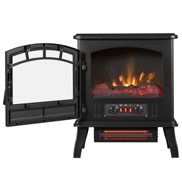 Duraflame duraflame Infrared Quartz Electric Fireplace Stove Heater, Black