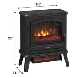 Duraflame duraflame Infrared Quartz Electric Fireplace Stove Heater, Black