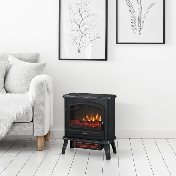 Duraflame duraflame Infrared Quartz Electric Fireplace Stove Heater, Black