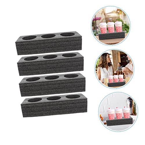 8 Pcs Milk Tea Drink Cup Holder Door Dash Supplies Car Cup Tray Beverage Carrier Cup Drink Carrier Tool Trays Coffee Cup Rack Outdoor Cup Tray Compost Pearl Cotton Porous re-usable