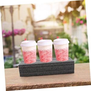 8 Pcs Milk Tea Drink Cup Holder Door Dash Supplies Car Cup Tray Beverage Carrier Cup Drink Carrier Tool Trays Coffee Cup Rack Outdoor Cup Tray Compost Pearl Cotton Porous re-usable