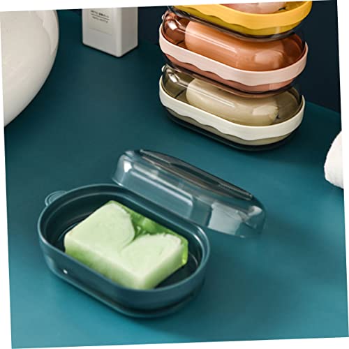 Alipis 6 Pcs Box soap Dish with lid bar soap case Shampoo bar Holder bar soap Container bar Travel soap Container soap Tray Soap Dish Holder with Cover Student