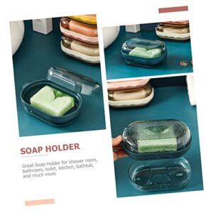 Alipis 6 Pcs Box soap Dish with lid bar soap case Shampoo bar Holder bar soap Container bar Travel soap Container soap Tray Soap Dish Holder with Cover Student