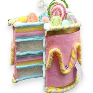 Candy Land FAke Bake Sparkly Large FAux Cake/Tier Tray Decor/Tree Topper/Cake Stand Decor