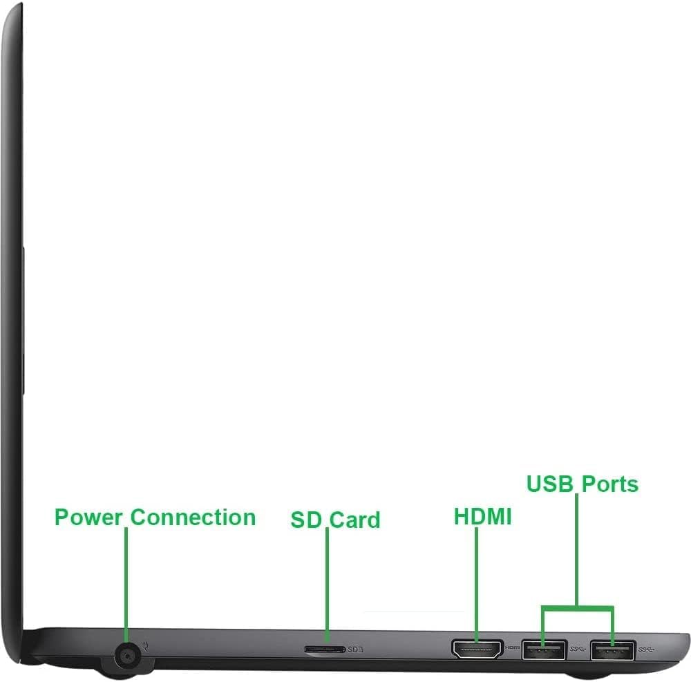 Dell Chromebook 3180 Laptop PC, Intel Celeron N3060 Processor, 4GB RAM, 16GB Solid State Drive, Wi-Fi | Bluetooth, HDMI, USB 3.1 Gen 1, Web Camera, Chrome OS (Renewed)