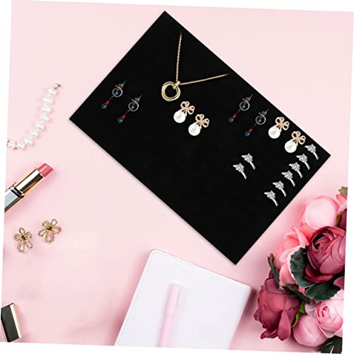 ABOOFAN 20 Pcs Ring Display Pad Jewelry Accessories Jewelry Display for Selling Earring Sponge Holder Retail Black Choker Necklace Pallet Jewelry Display Sponge Pad Travel Girl Ring Holder