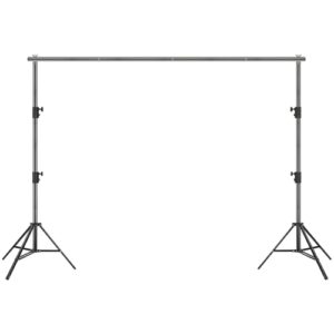 VEVOR 12 x 10 ft Heavy Duty Backdrop Stand, Height Adjustable Photography Backdrop Stand, Background Support System with 6 Clamps and A Carry Bag, for Party, Wedding, Display, Photo