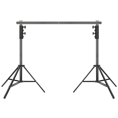 VEVOR 12 x 10 ft Heavy Duty Backdrop Stand, Height Adjustable Photography Backdrop Stand, Background Support System with 6 Clamps and A Carry Bag, for Party, Wedding, Display, Photo