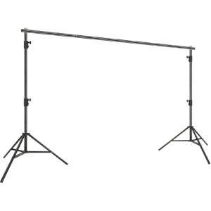 VEVOR 12 x 10 ft Heavy Duty Backdrop Stand, Height Adjustable Photography Backdrop Stand, Background Support System with 6 Clamps and A Carry Bag, for Party, Wedding, Display, Photo