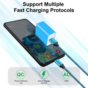 Phone Charger Android Fast Charger Type C Charger Samsung Charger Fast Charging C Type Charger Cord for Samsung Galaxy A14 5G A13 S23 Ultra S22 S21 FE S20 S10 A03s A10e A12 A23 A34 A53 A73