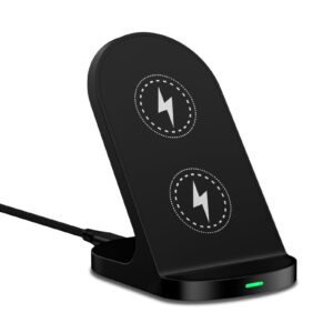 15w fast wireless charger phone charging stand for google pixel 8a/8 pro/7a/7/6 pro/5,android phone wireless charging station charger for samsung galaxy z fold 5/z flip 5/s24 ultra/s23/s22/s21/s20/s10
