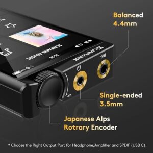 Surfans HiFi Mp3 Player with Bluetooth: F35 DSD Lossless Music Player - 4.0 inches Hi Res Digital Audio Player 128GB Support up to 512GB Memory Card