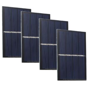 nachukan 4pcs 0.65w 2v diy solar panel charging module system board for solar toys lights battery - 60x80mm outdoor solar panel kits