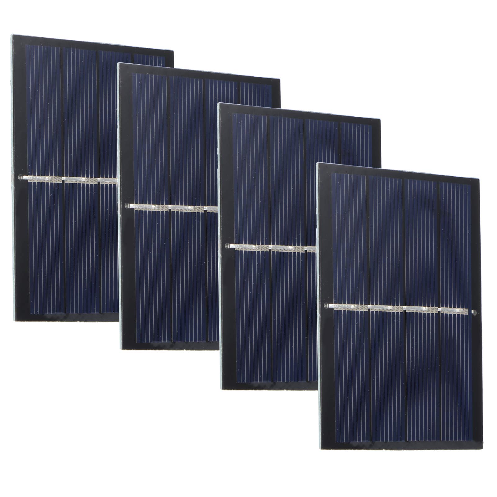 Nachukan 4Pcs 0.65W 2V DIY Solar Panel Charging Module System Board for Solar Toys Lights Battery - 60x80mm Outdoor Solar Panel Kits